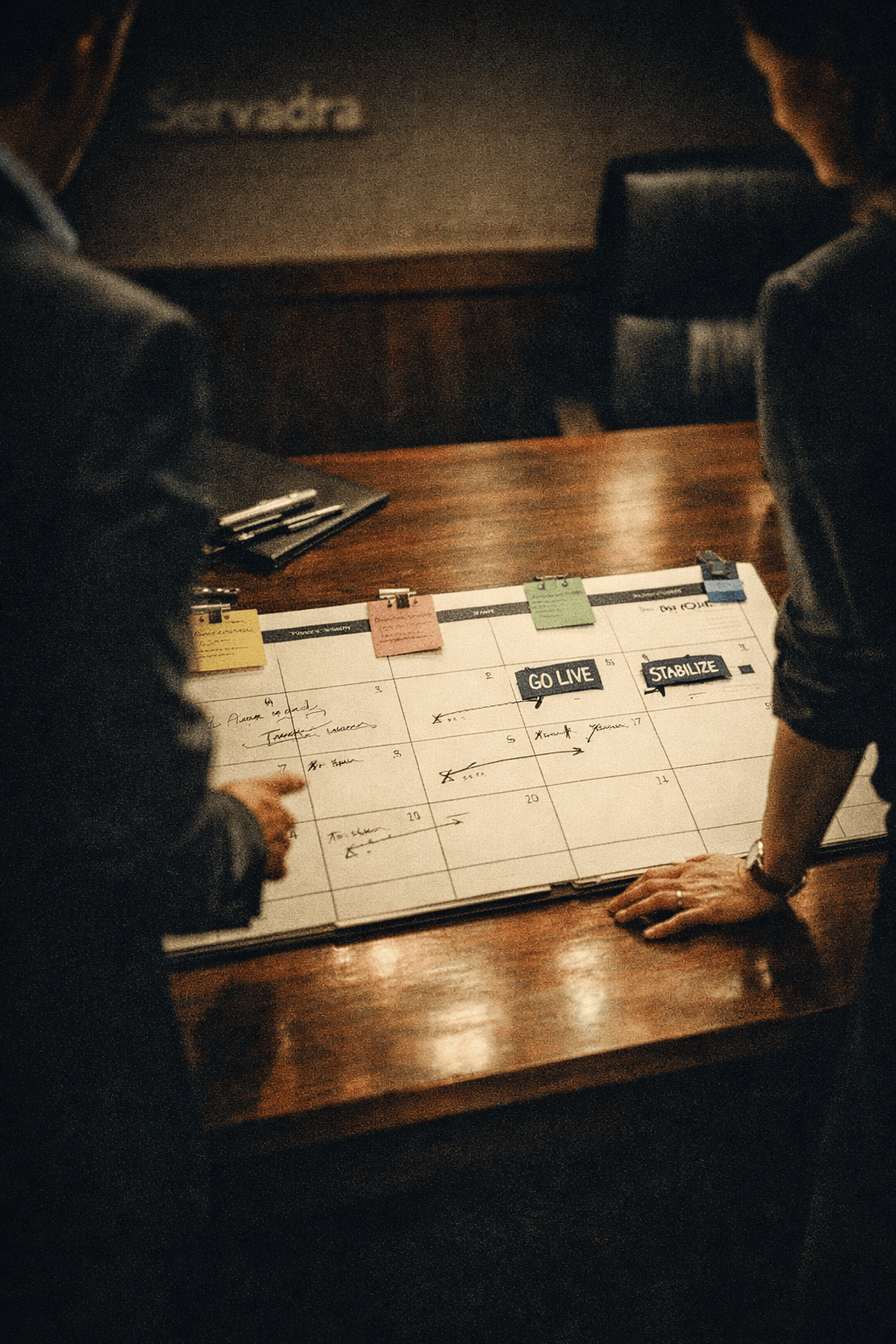 Structured 30-day deployment calendar